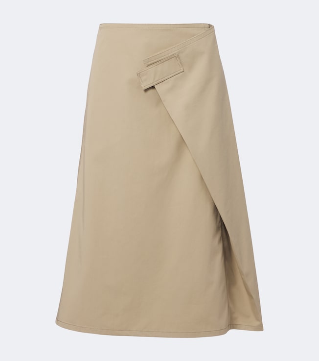 Cotton wrap skirt