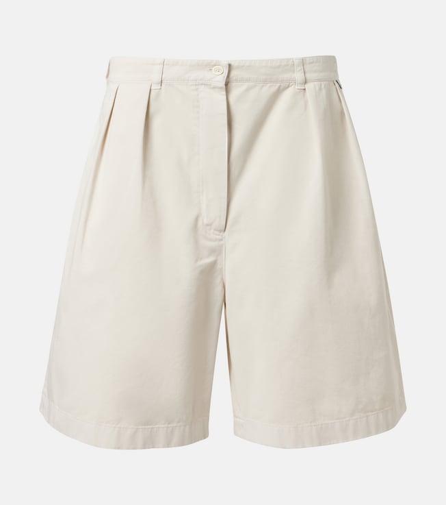 Cotton gabardine Bermuda shorts
