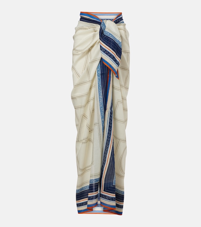 Totême Collector printed beach cover-up