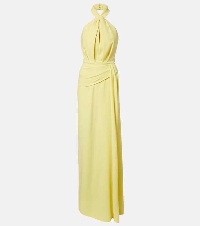 Halterneck cady gown