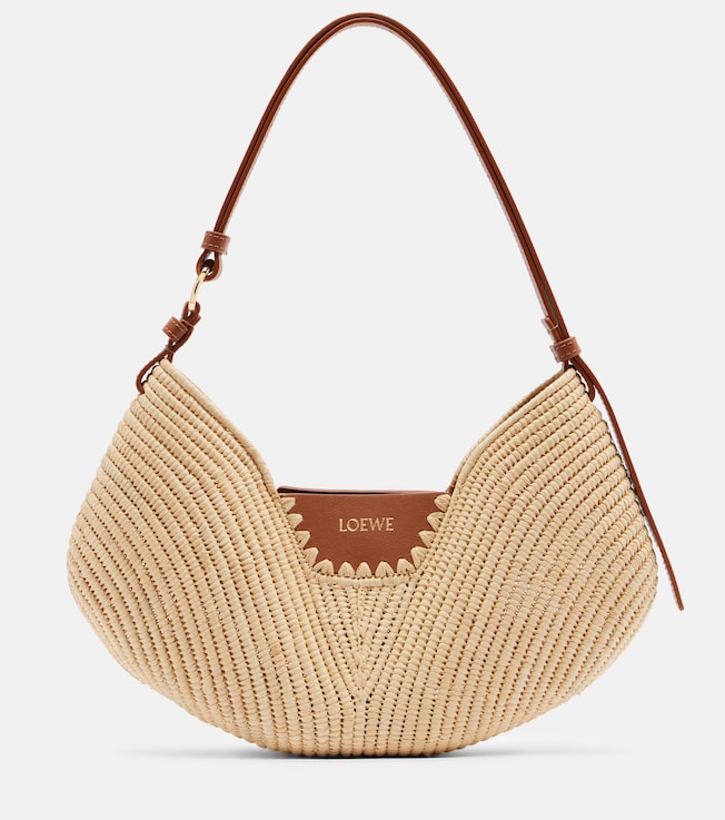 Paula's Ibiza Swing Medium raffia shoulder bag