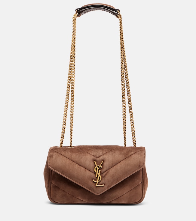 Loulou suede shoulder bag