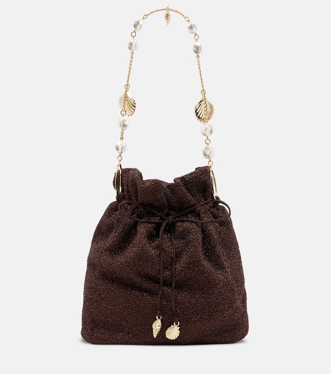 Lumière Small embellished bucket bag
