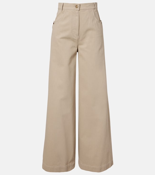 High-rise wide-leg jeans