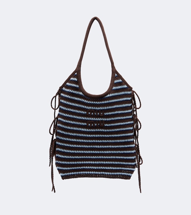 Ivy crochet striped shopper