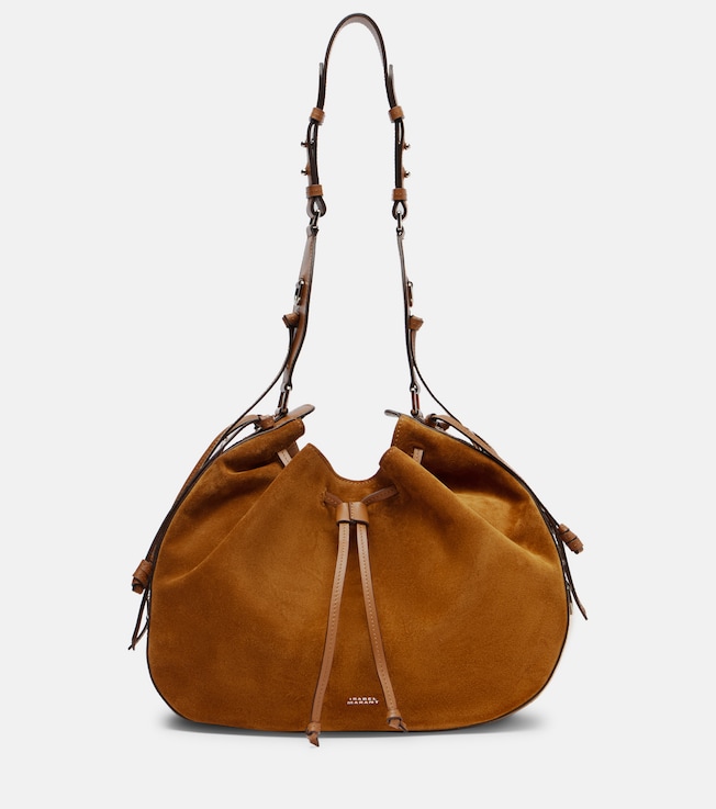 Bolton Medium suede shoulder bag