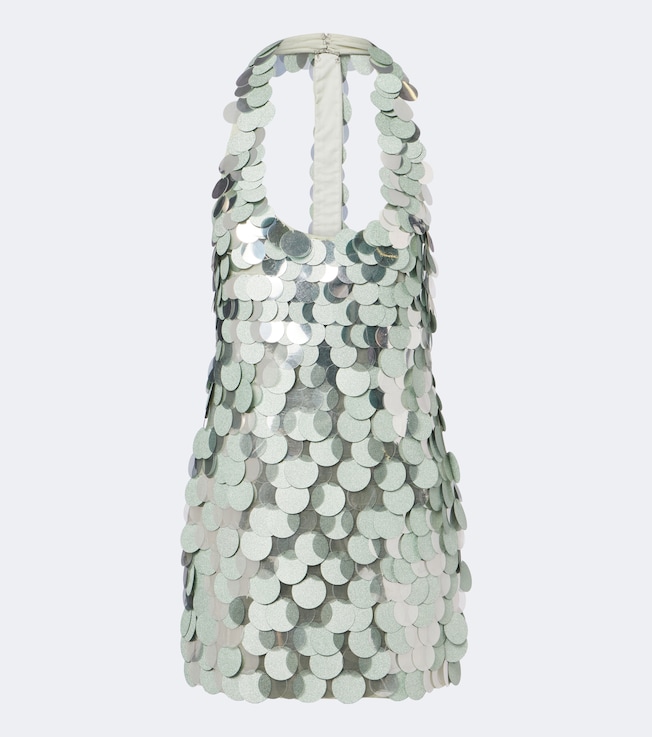 Briggs sequined halterneck minidress