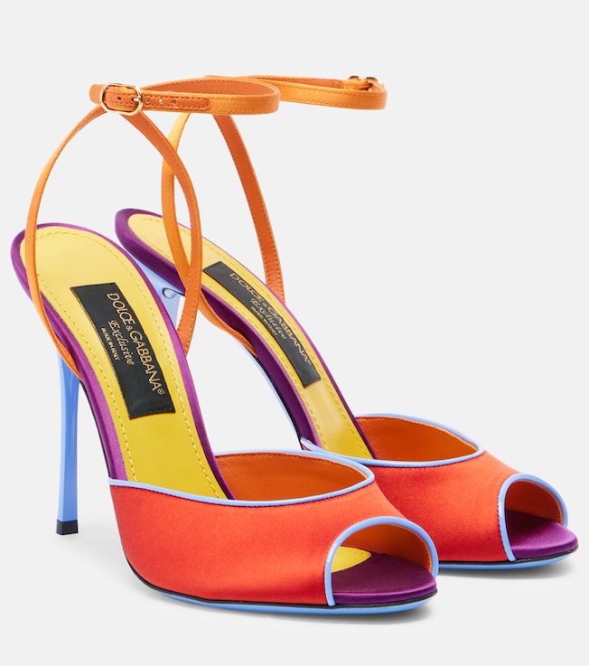 Keira satin slingback sandals