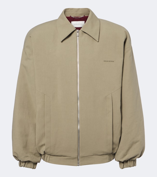 Cotton twill blouson jacket