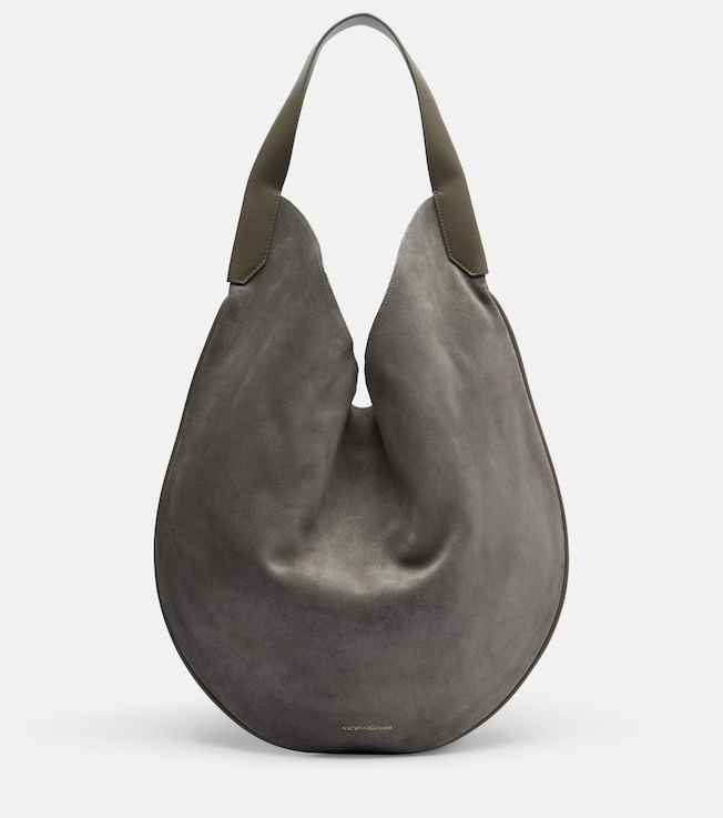 Soft Plié suede shoulder bag