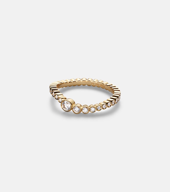Sky 18kt gold ring with diamonds