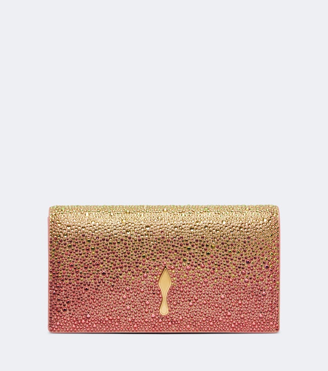 Bettina embellished leather clutch