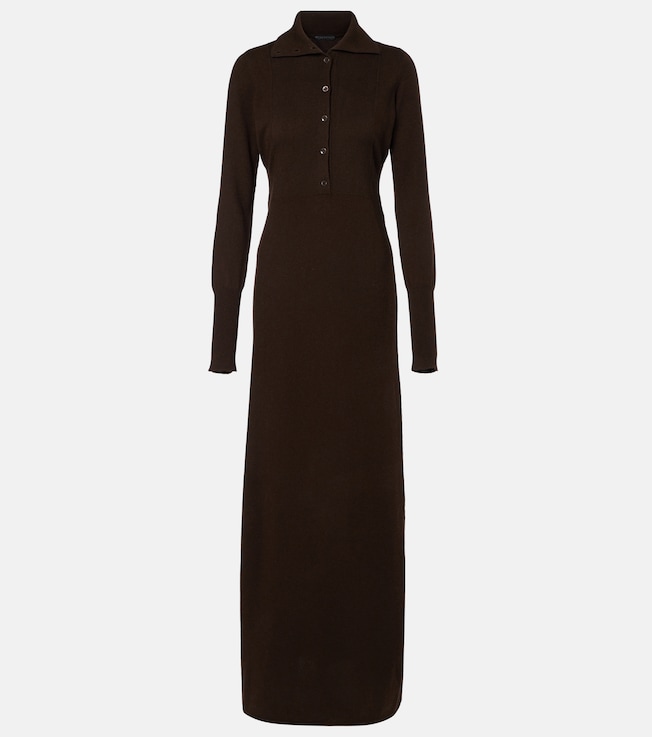 Knitted cashmere maxi dress