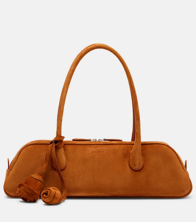 Brigitte suede shoulder bag