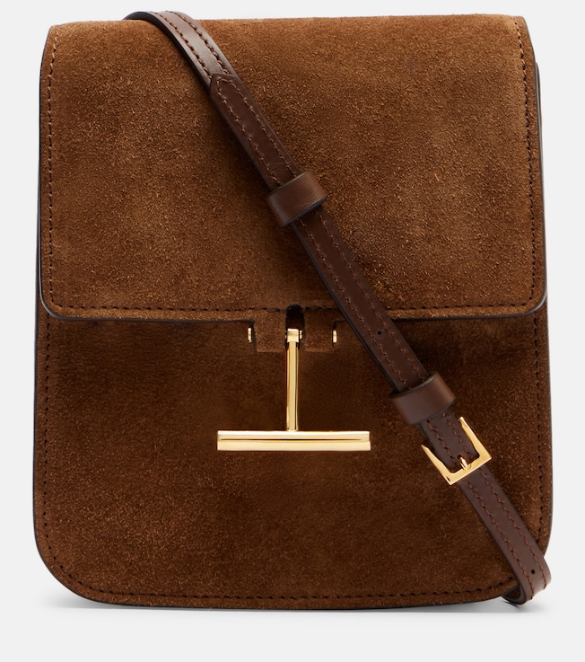 Tara Mini suede crossbody bag