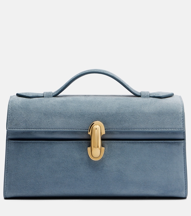 Symmetry Pochette Mini suede top-handle bag