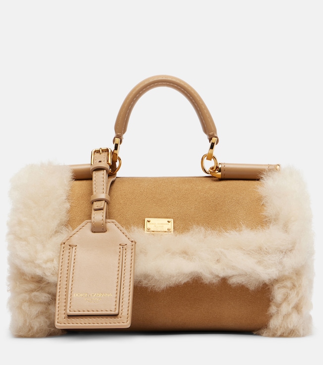 My Sicily Small suede top-handle bag