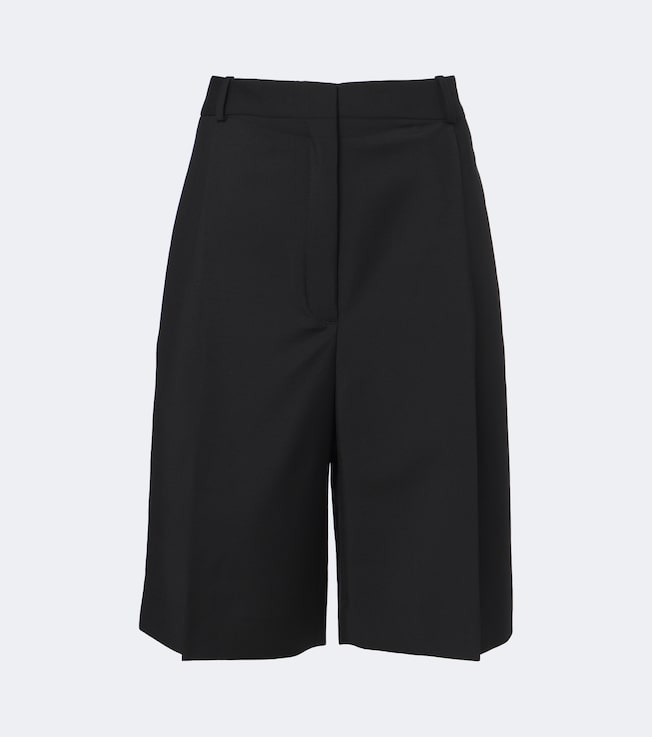 Wool and mohair capri pants