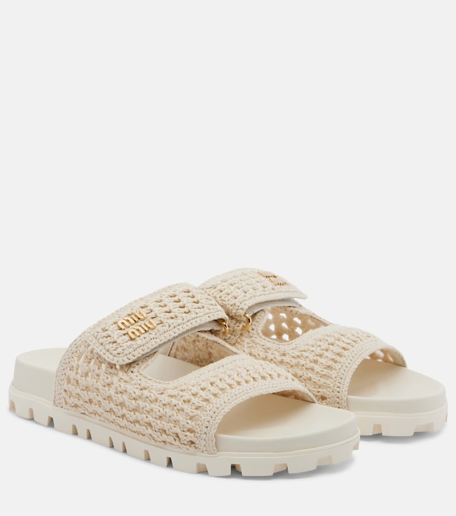 Crochet sandals