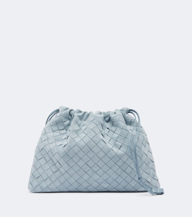Dustbag Intrecciato Small suede pouch