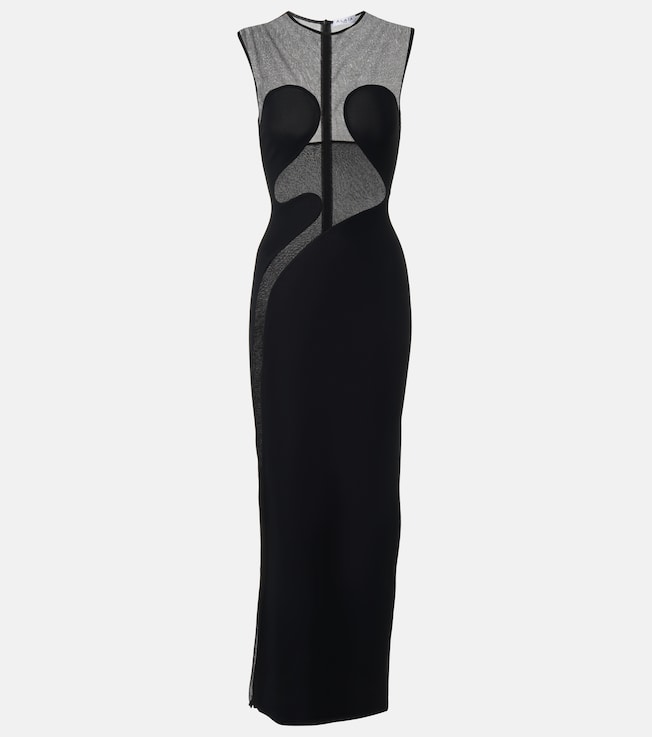 Paneled maxi dress
