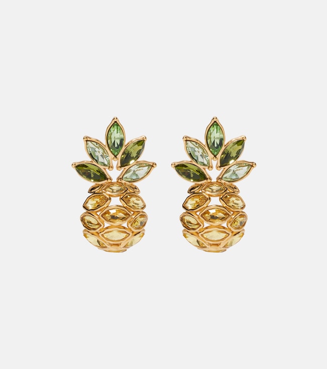 Pineapple embellished earrings