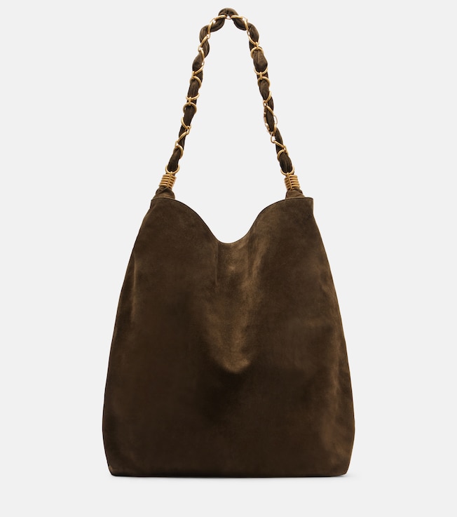 Amalia suede shoulder bag