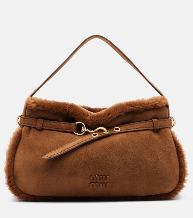 Aventure suede shoulder bag