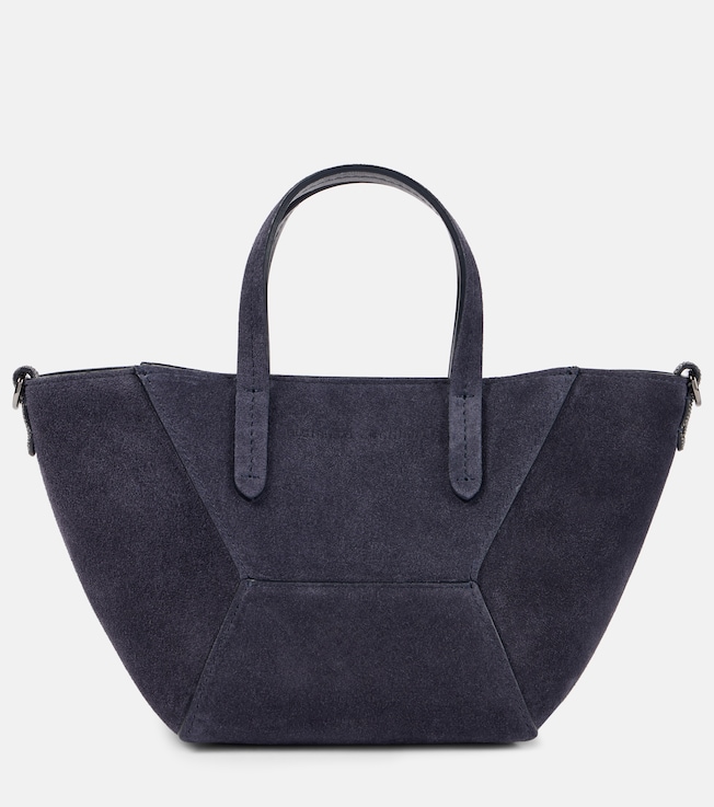 Monili suede tote bag