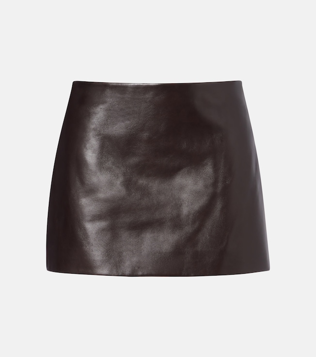 Jett leather miniskirt