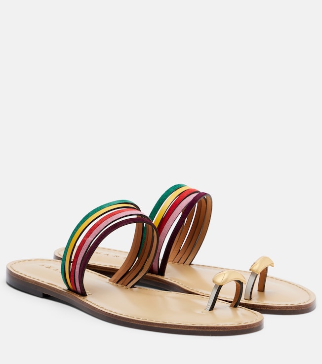 Lusaka leather thong sandals