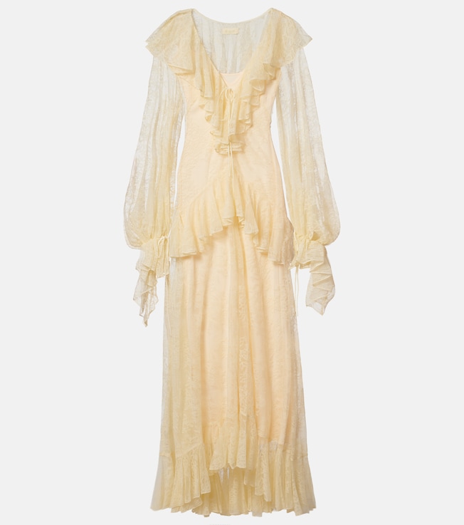 Esen ruffled lace maxi dress
