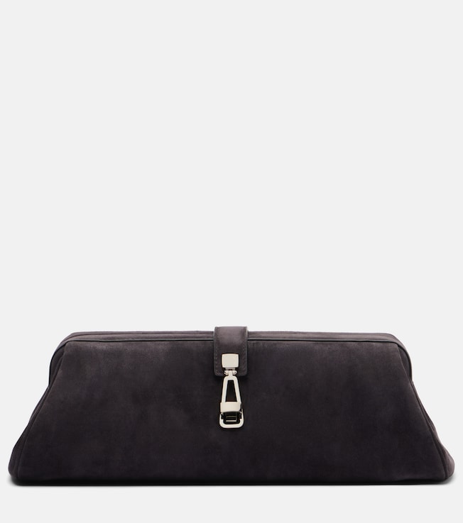 Small suede shoulder bag