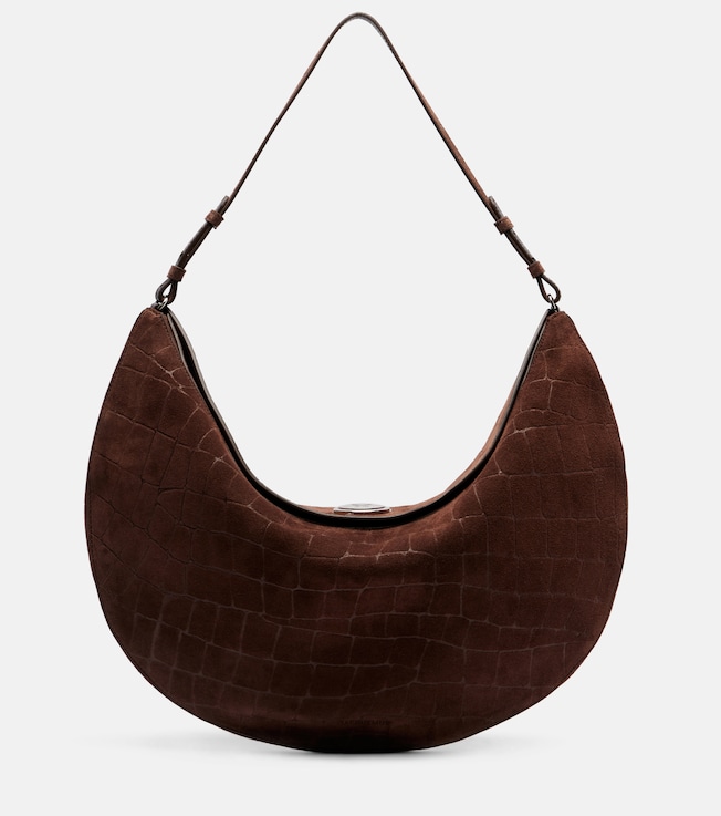 Le Calisso Medium suede shoulder bag