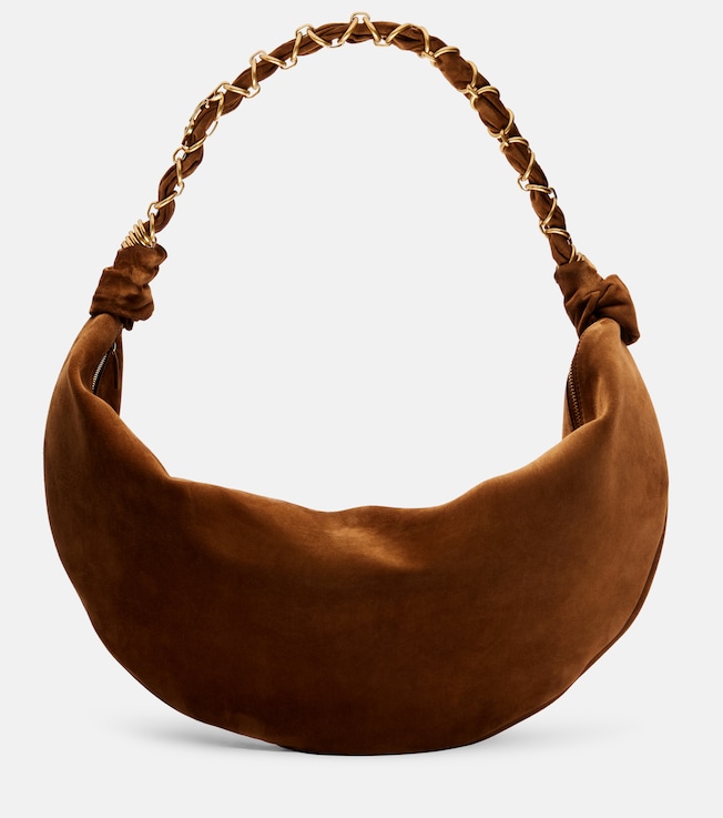 Amalia suede shoulder bag