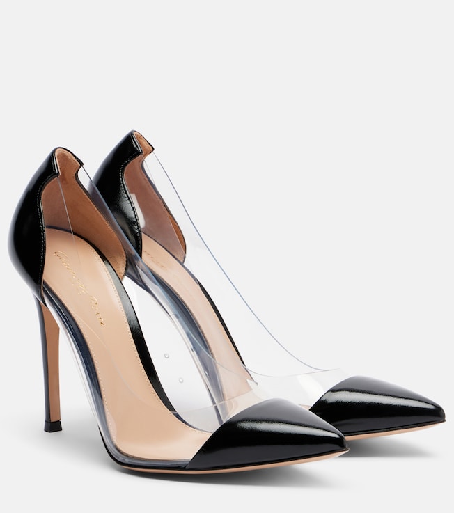 Gianvito leather-trimmed pumps 2
