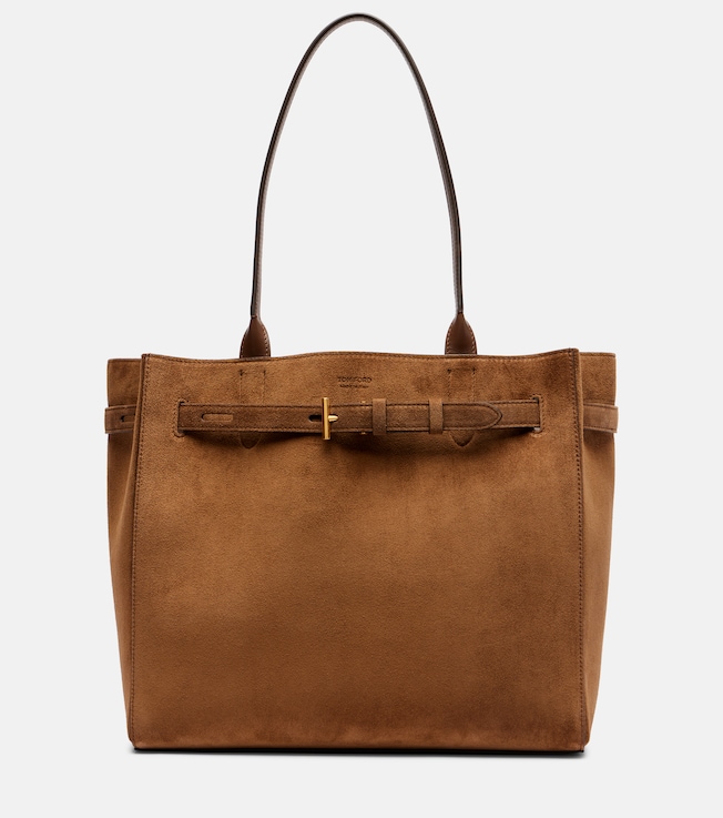 Audrey Medium suede tote bag