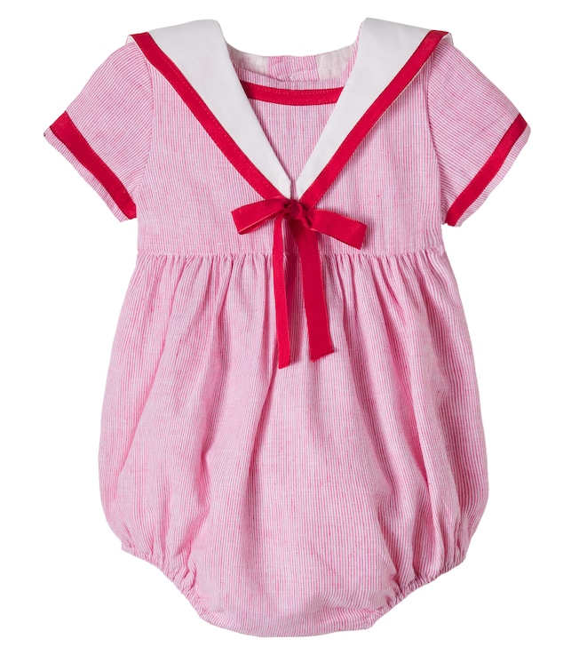 Baby Lawrence cotton and linen playsuit | Pepa London