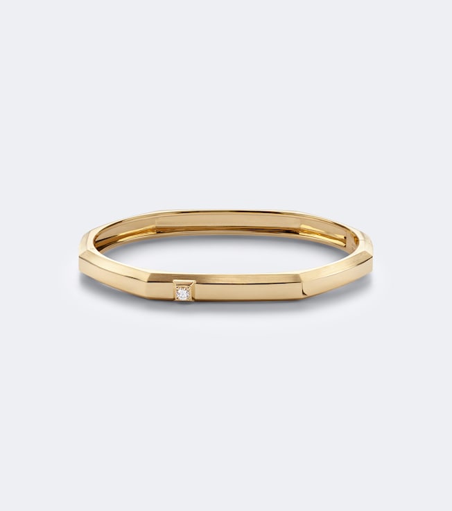 Moderniste 18kt gold bracelet with diamond