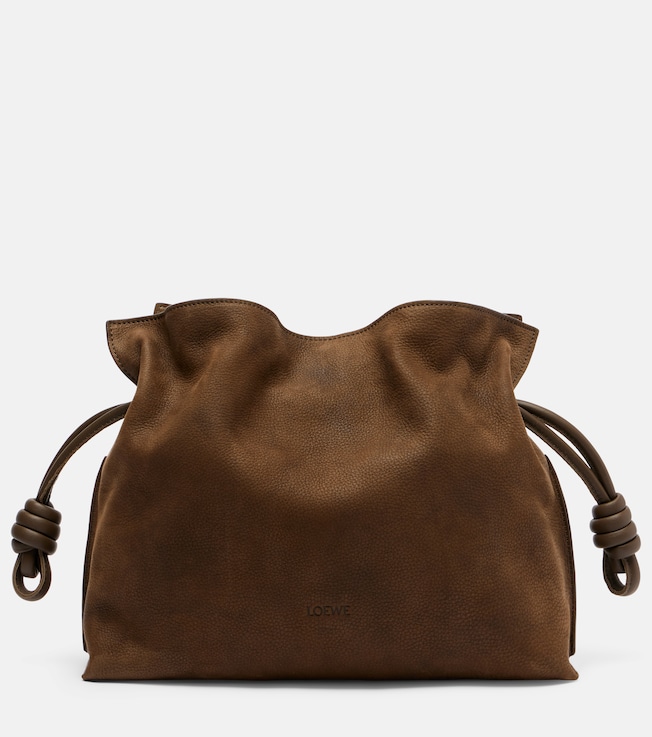 Flamenco Medium suede clutch