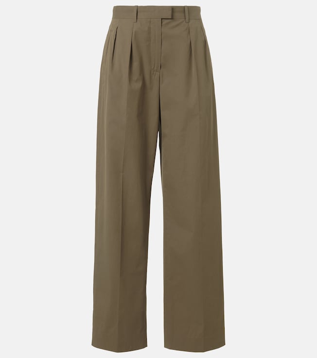 Alfidis cotton wide-leg pants