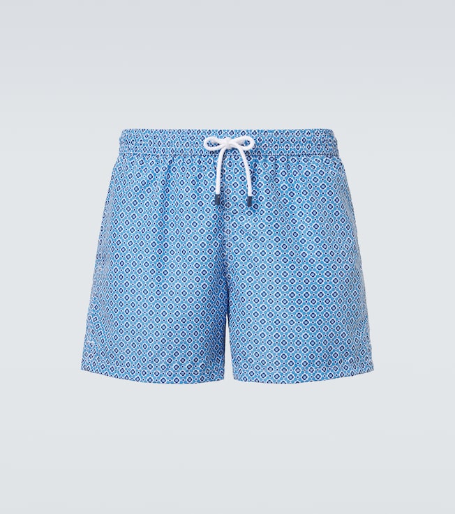 Madeira printed swim trunks | Fedeli