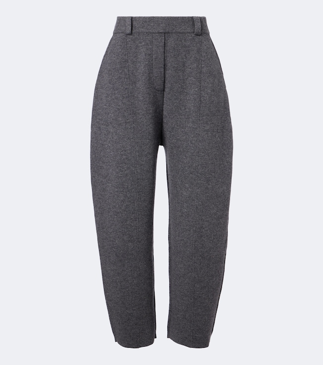Wrenda cashmere barrel-leg pants