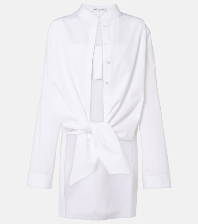 Cotton poplin blouse
