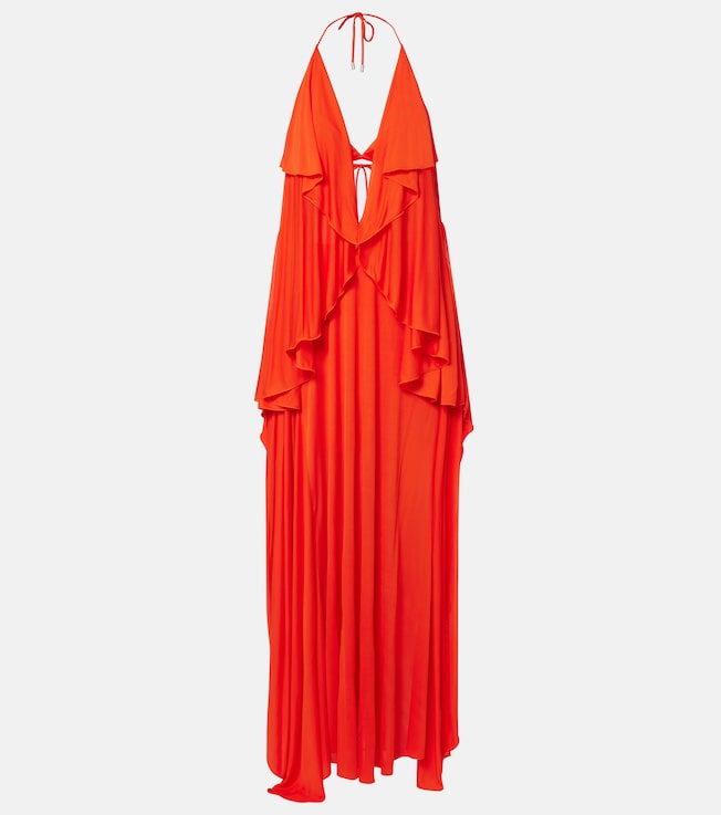 Paula's Ibiza crêpe jersey maxi dress