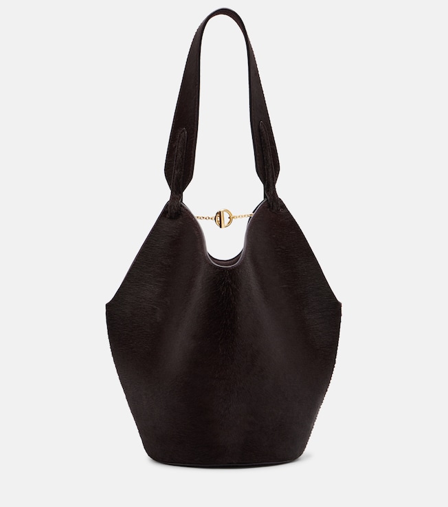 Lotus Mini calf hair tote bag