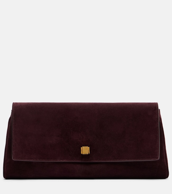 Audrey suede clutch