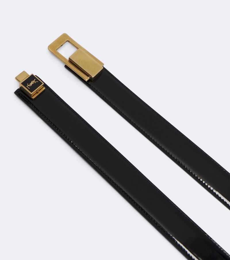 Cassandre patent leather belt