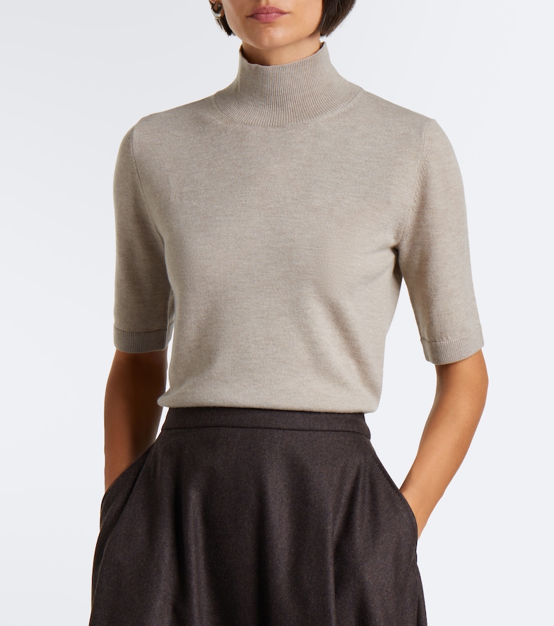 Wool high-neck sweater
