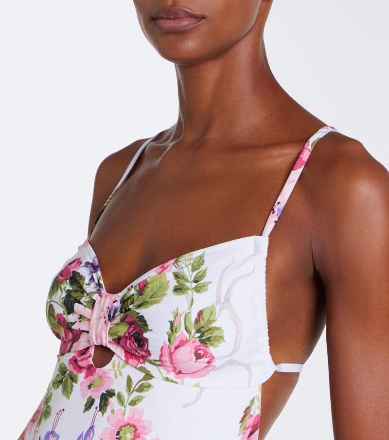 MontceDevin floral ruffled swimsuit